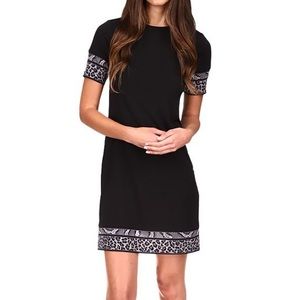 Michael Michael Kors Animal Print Border Hem Dress